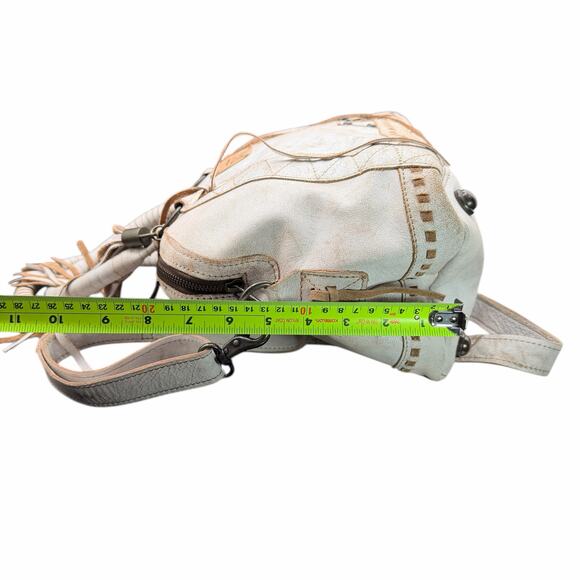 STS Ranchwear Cremello Sansa White Leather Satchel Purse with crossbody STS31179 - Picture 8 of 14